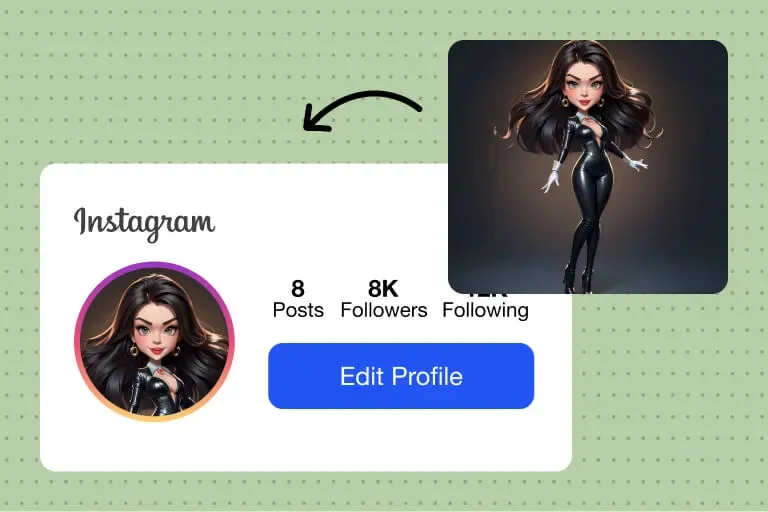 SNS 아바타로 딱 맞는 캐리커처 생성