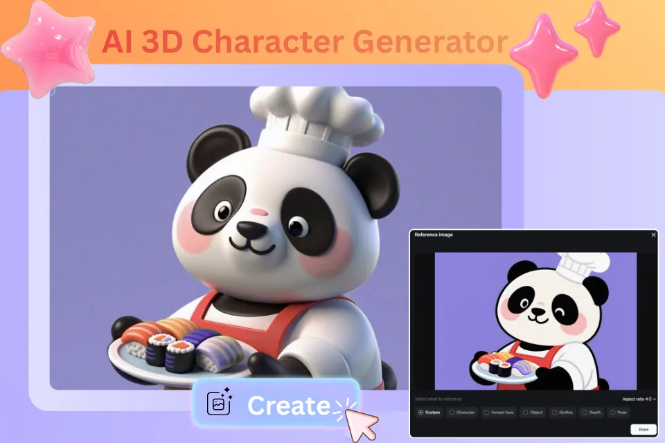 AI 3D Character Generator for Stylized Models