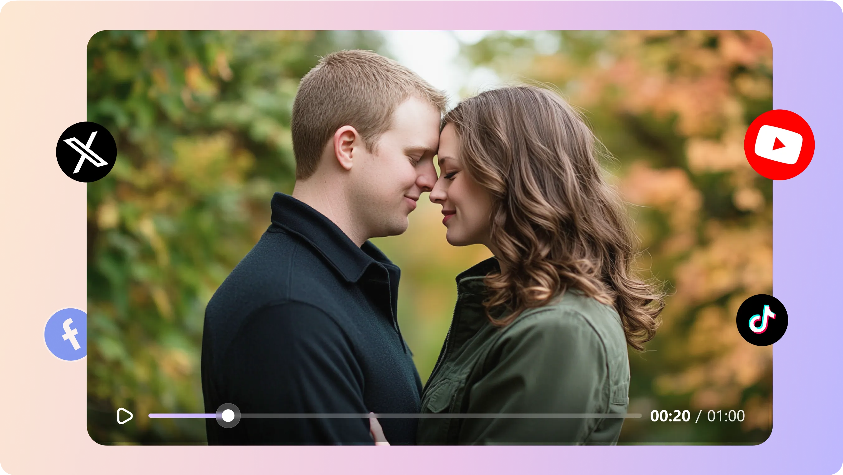 SNSでシェアする短いデート動画