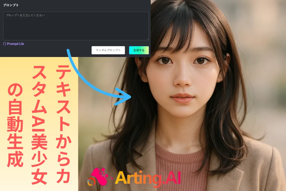 テキストからカスタムAI美少女の自動生成