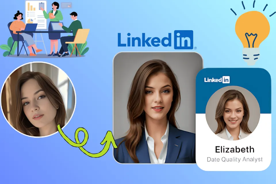 Générateur professionnel de portraits IA pour LinkedIn