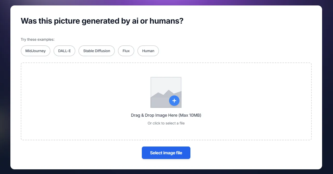 Importez ou collez une image