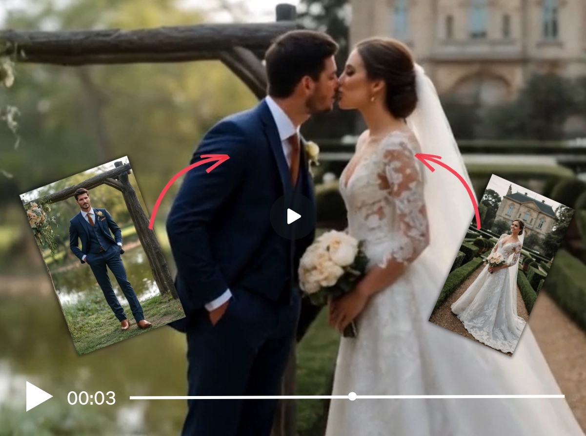 أنشئ مقاطع فيديو تقبيل فائقة الواقعية بدقة الذكاء الاصطناعي