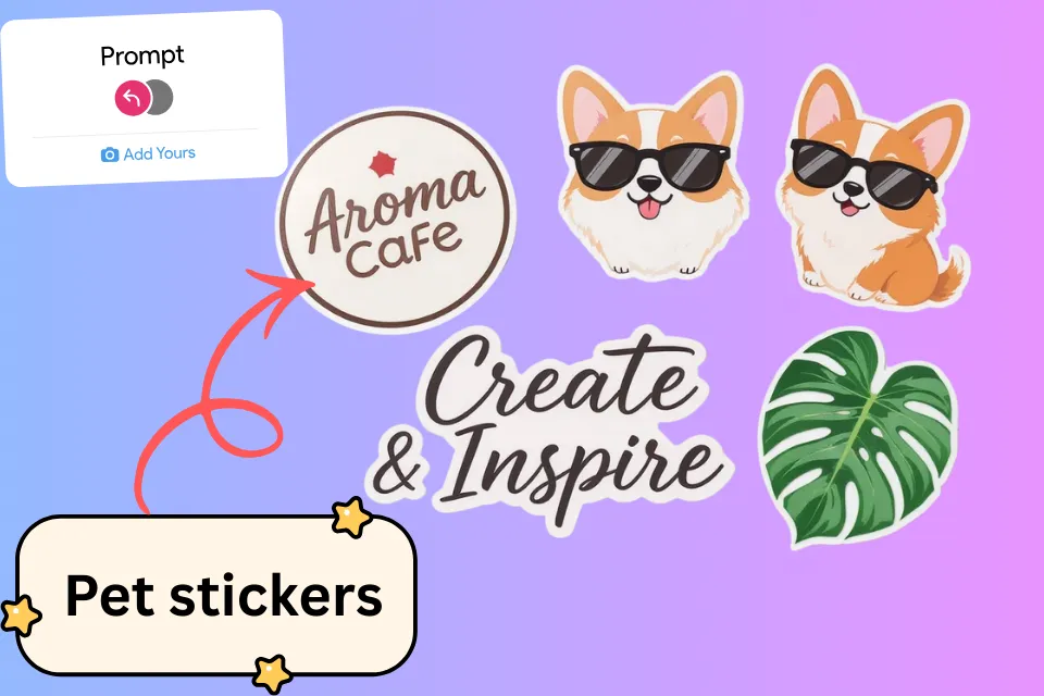 Easily Generate Custom Stickers from Text Prompts
