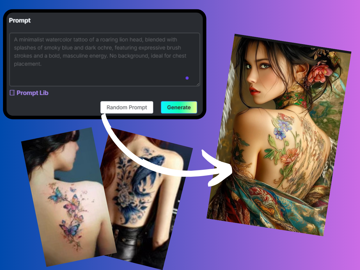 Generate Tattoos from Text Prompts
