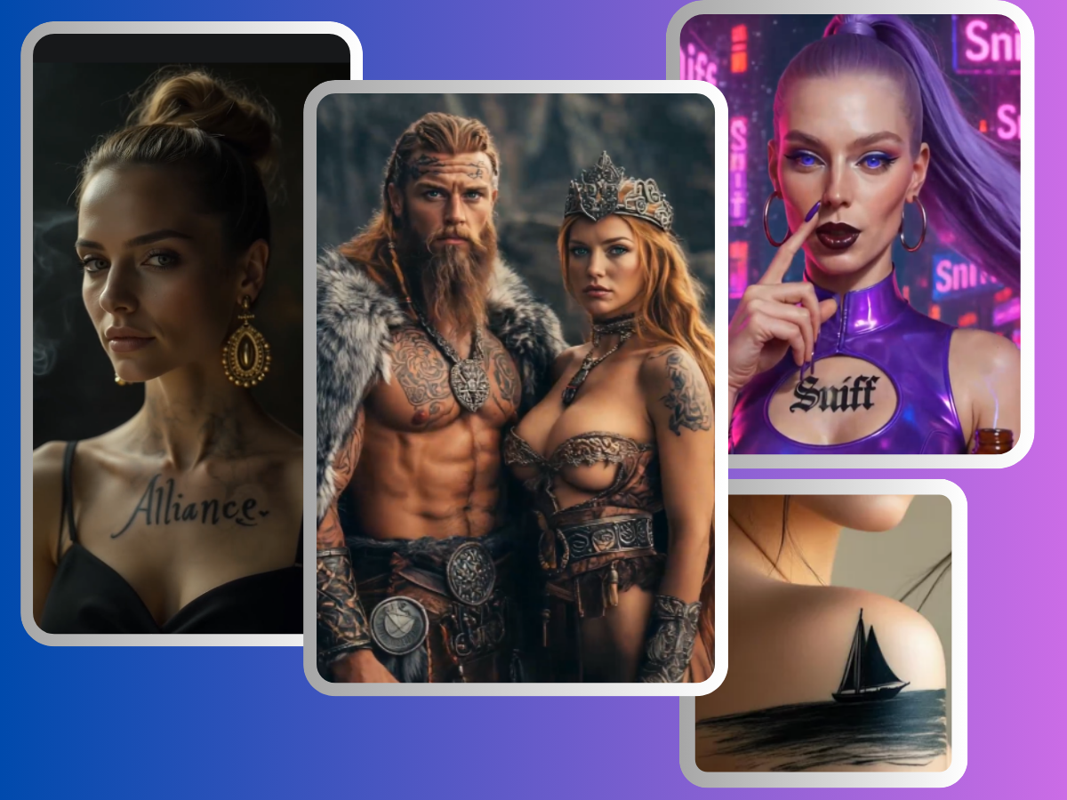 Enhance Existing Tattoo Photos with AI Filters