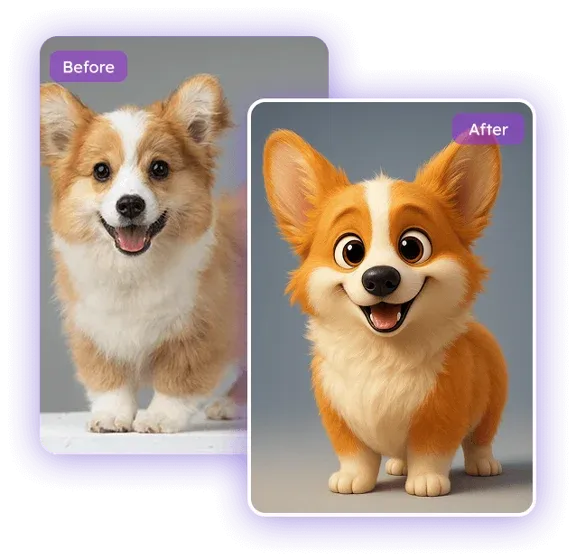 반려동물 픽사 주인공 만들기