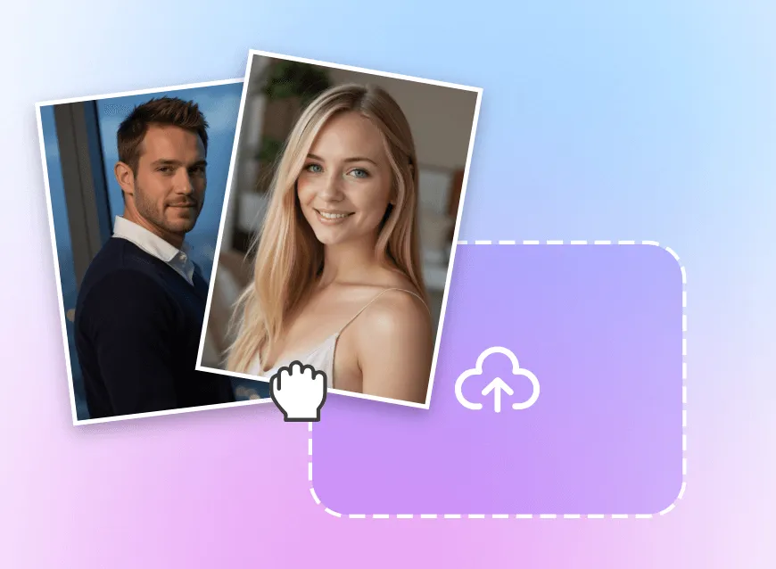 두 장의 사진 업로드