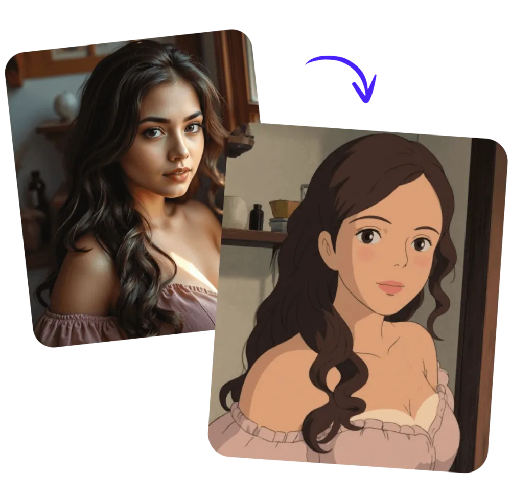 사진을 지브리 아트로 변환