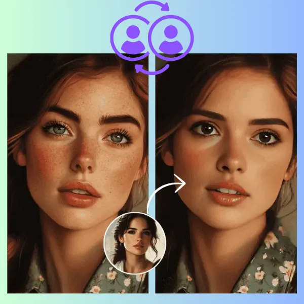 AI Замена лица