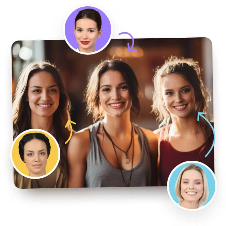 Intercambio Múltiple de Caras con IA