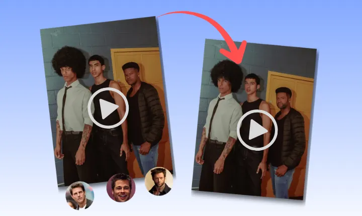 Замена лица на нескольких видео