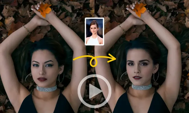 Замена лица на видео