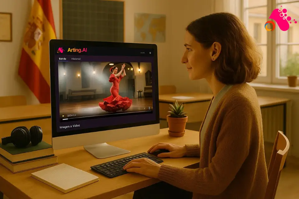 Generador de imágenes a vídeo con IA para educación y formación