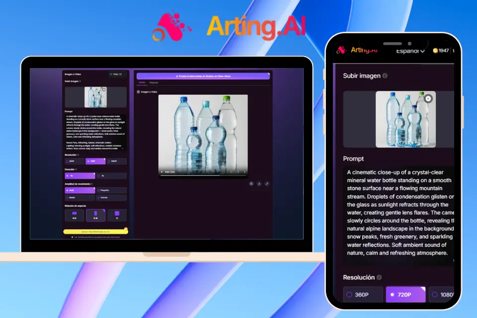 Arting.AI - Imagen a video IA gratis