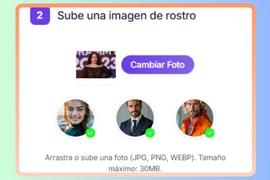 Agrega una Imagen Facial